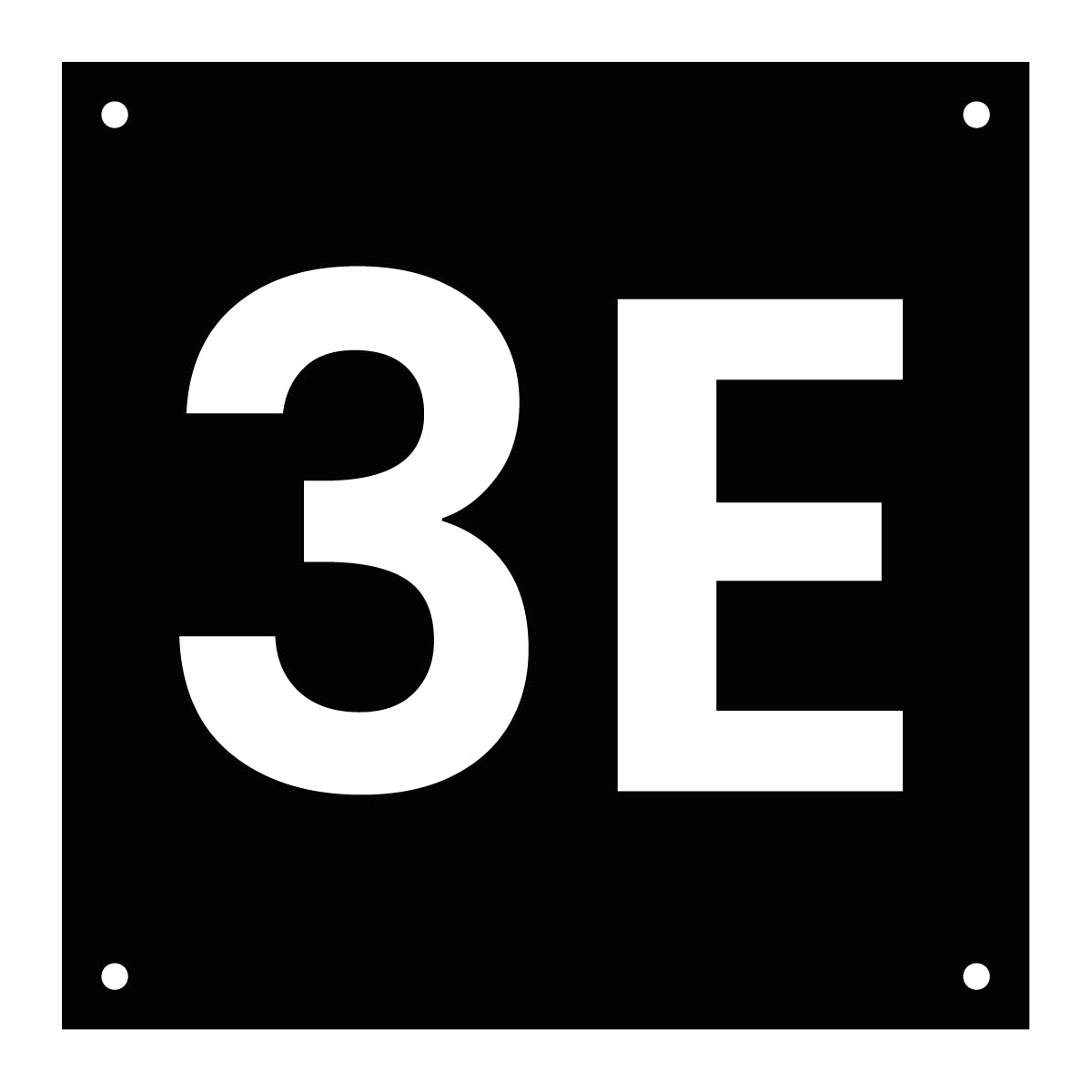 Rumsnummerskylt - 110x110mm - Designa Egen