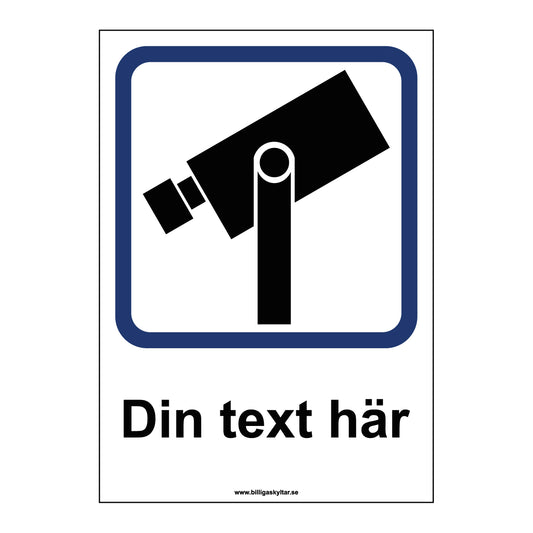 Skapa egen övervakningsskylt