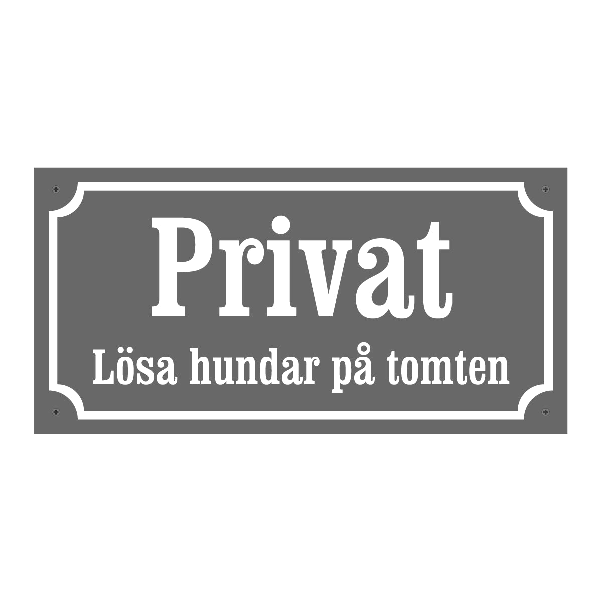 Privat - Lösa hundar på tomten - Gammaldags