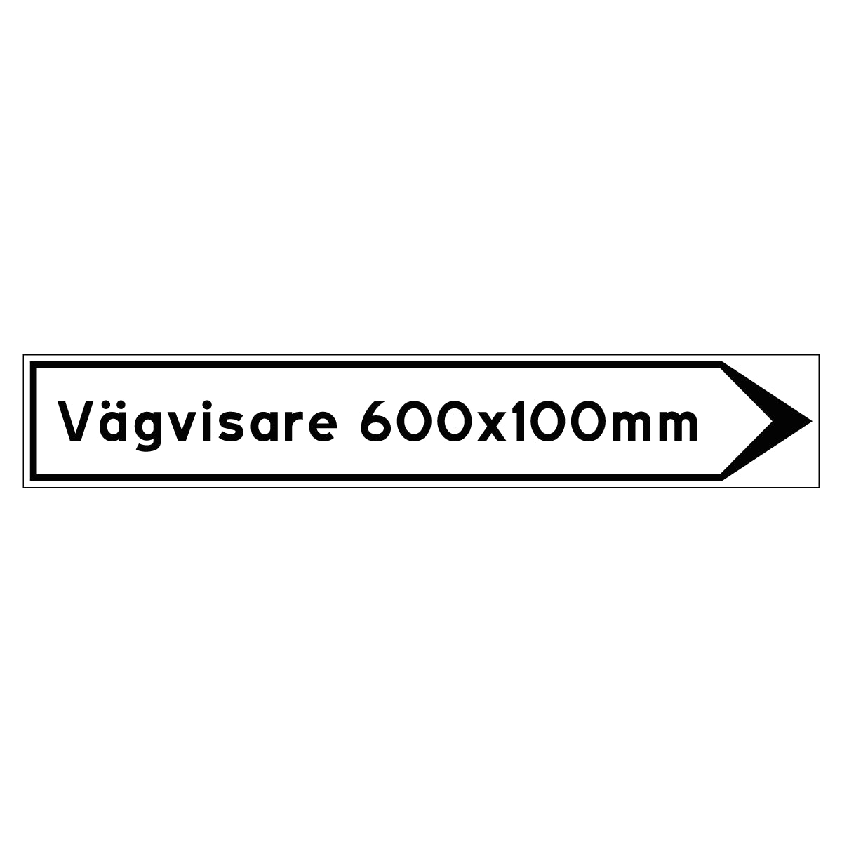 Vägvisare - Egen design - 600x100mm