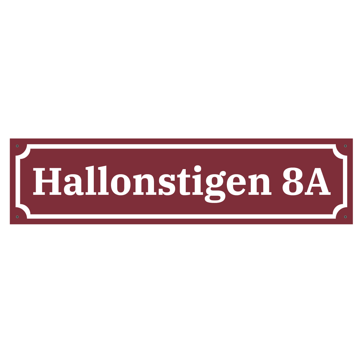 Husskylt - 600x150mm - Egen design - BilligaSkyltar.se