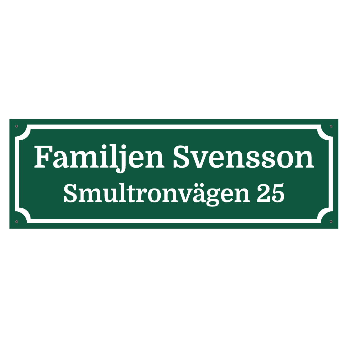 Husskylt - 600x200mm - Egen design - BilligaSkyltar.se