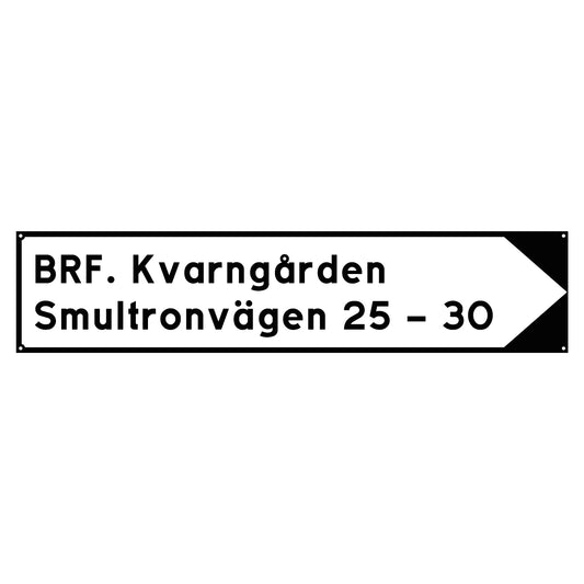 Hänvisningsskylt - 500x110mm - Designa-Egen