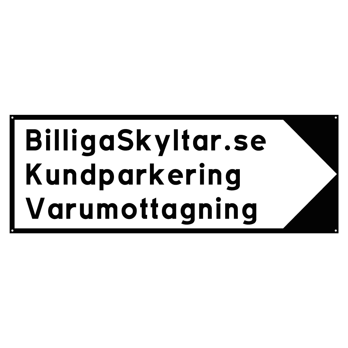 Hänvisningsskylt - 500x180mm - Designa Egen