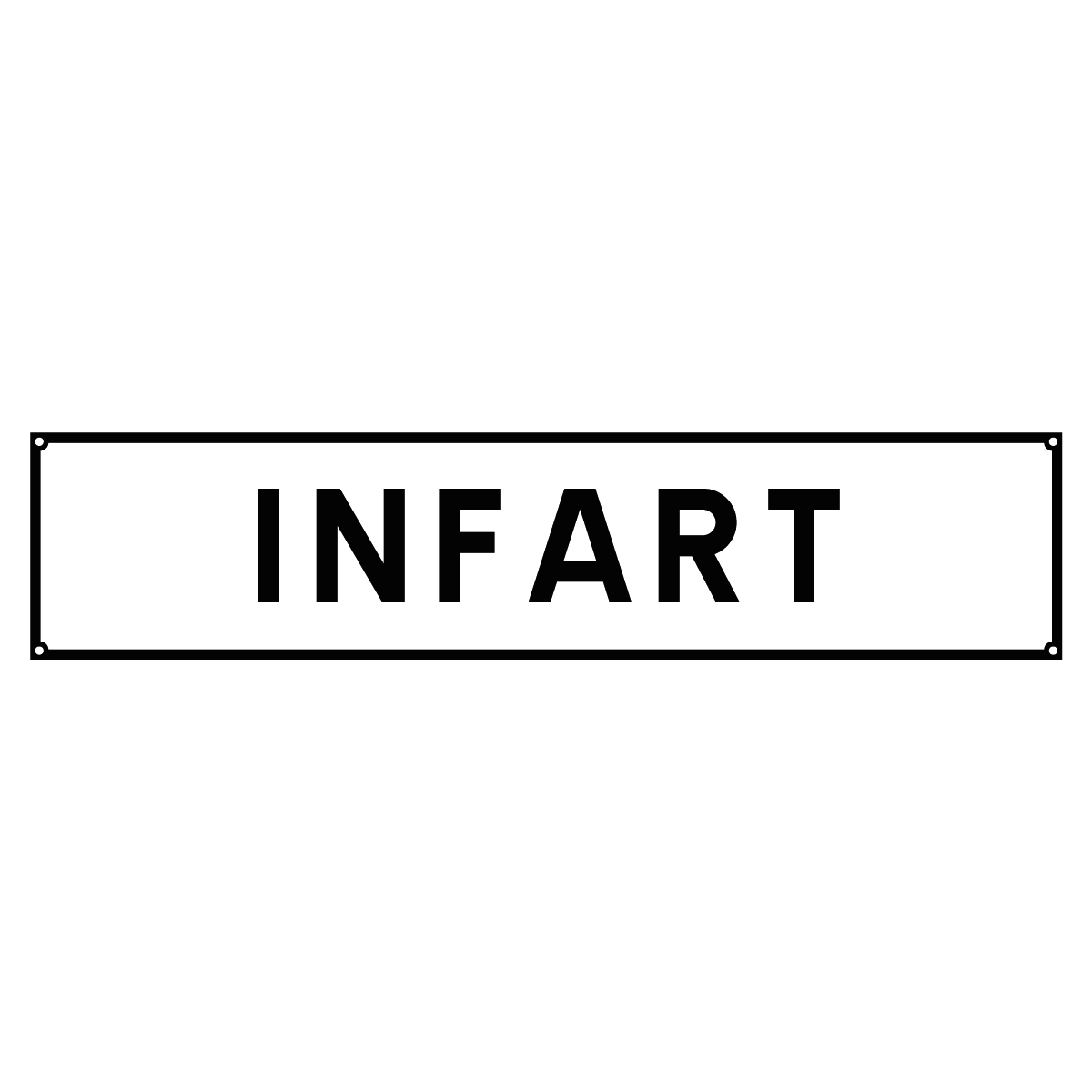 Hänvisningsskylt "Infart" - Ingen Pil