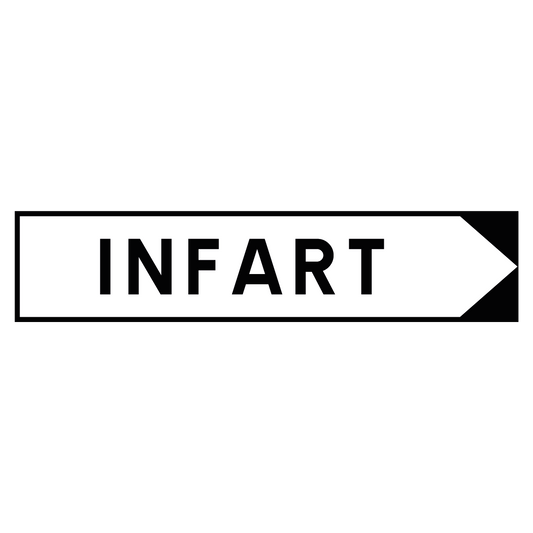Hänvisningsskylt "Infart" - Pil Höger