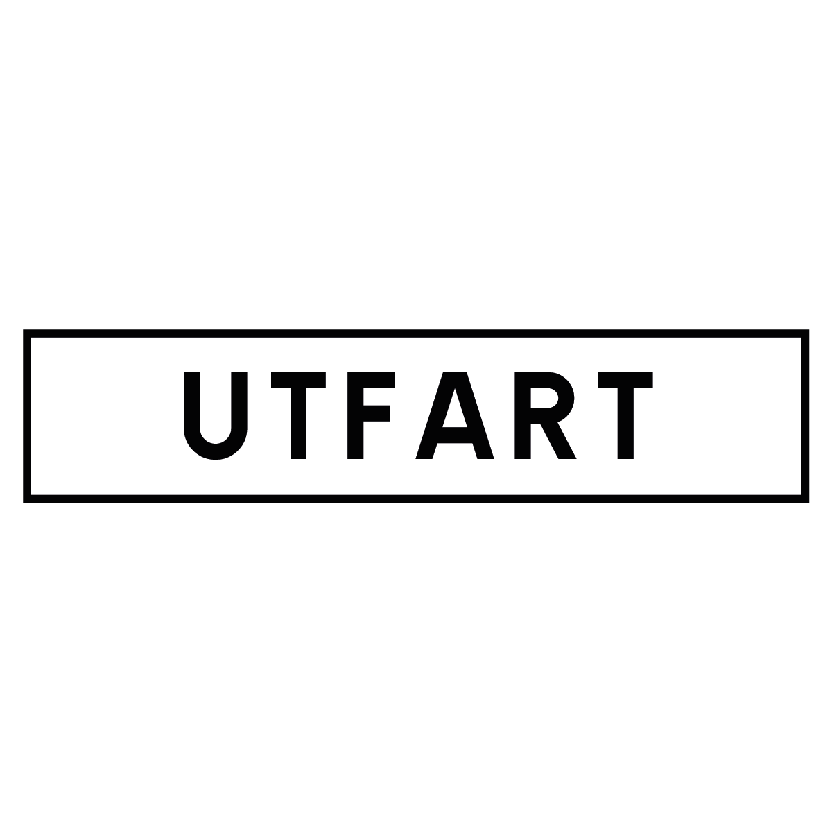 Hänvisningsskylt "Utfart" - Ingen Pil