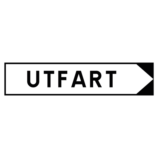Hänvisningsskylt "Utfart" - Pil Höger