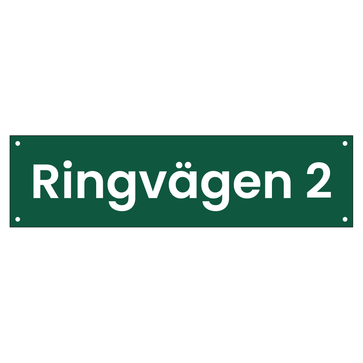 Husskylt - 300x80mm - Ramlös