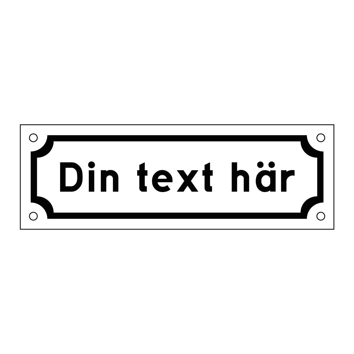 Märkskylt - Designa egen