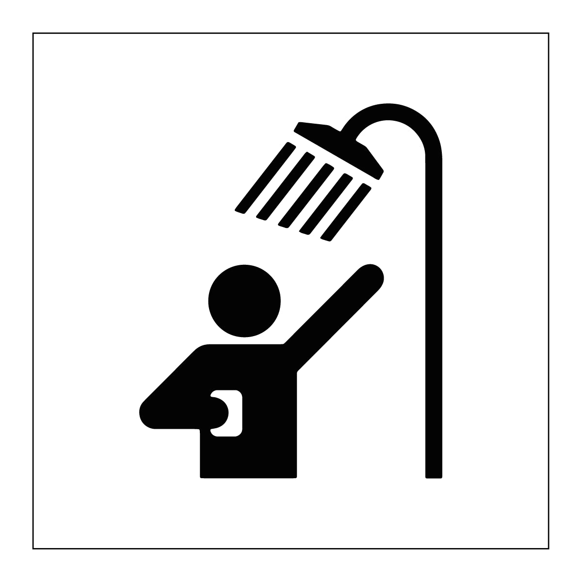 Symbolskylt "Dusch"