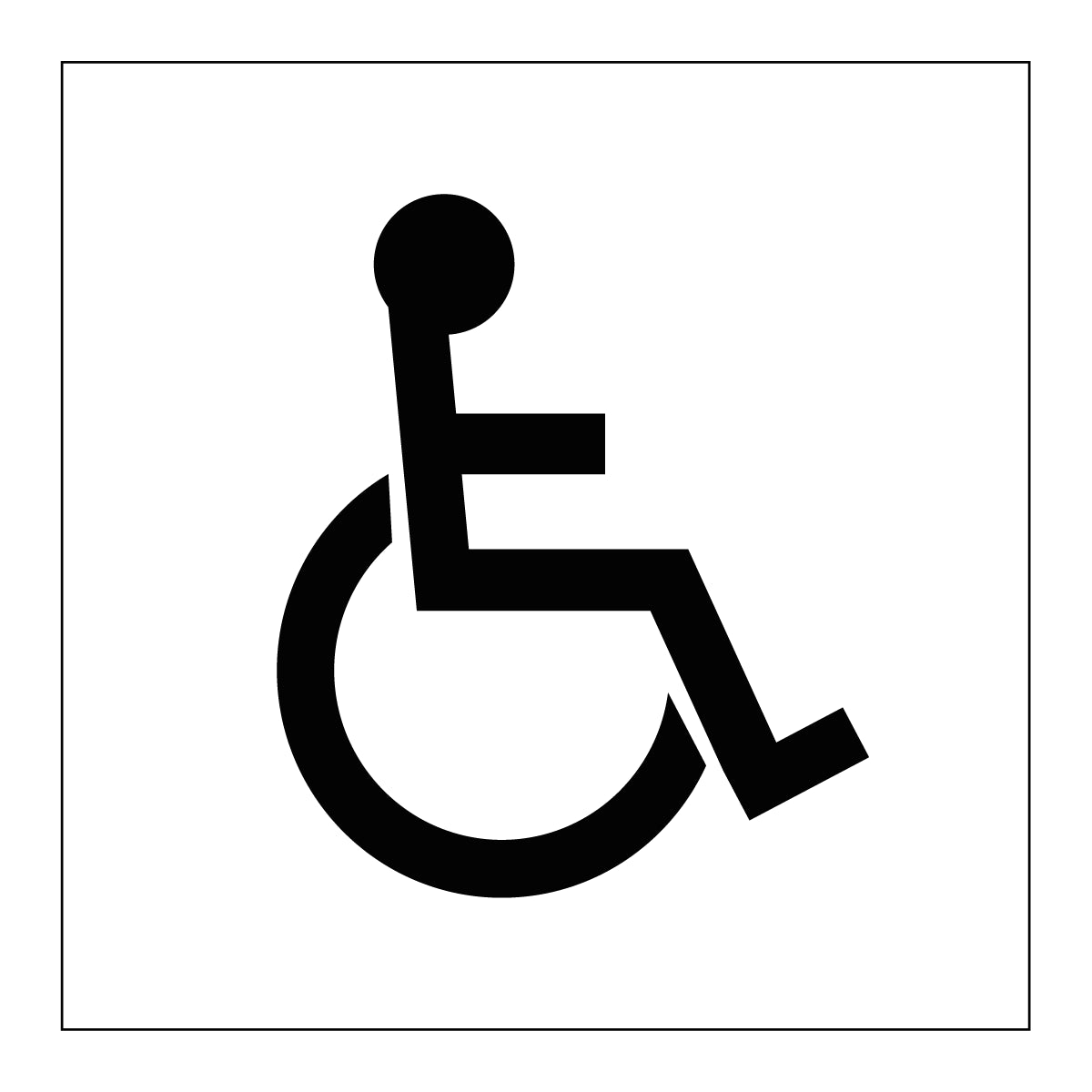 Symbolskylt "Handikapp"