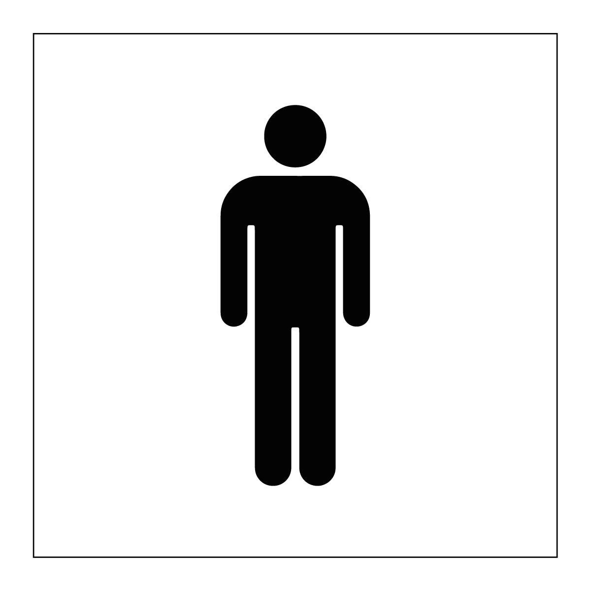 Symbolskylt "Herrar"