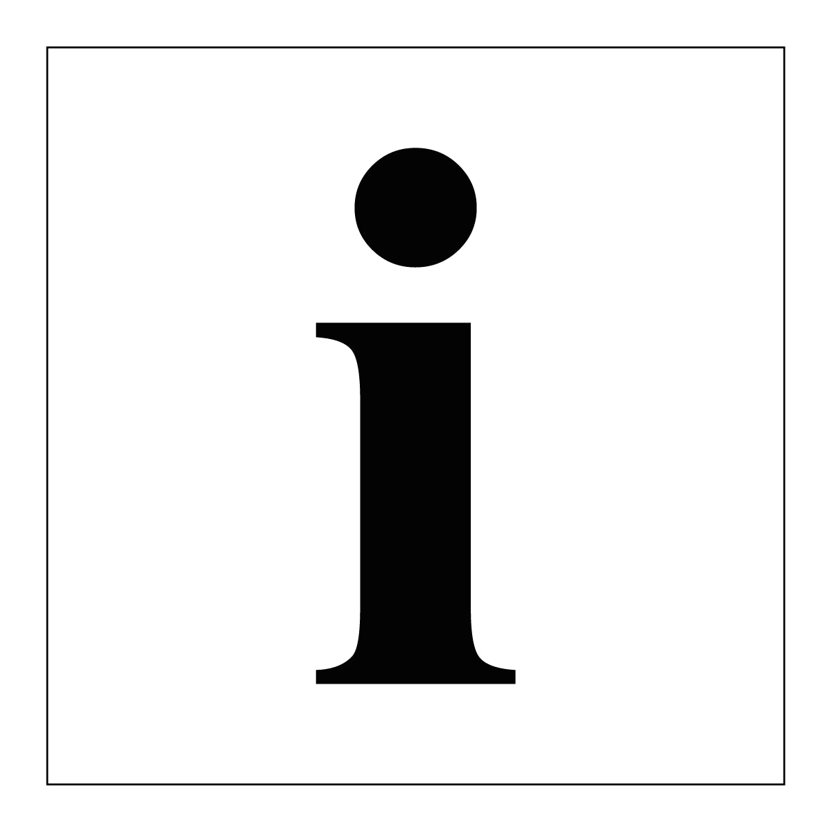 Symbolskylt "Information"
