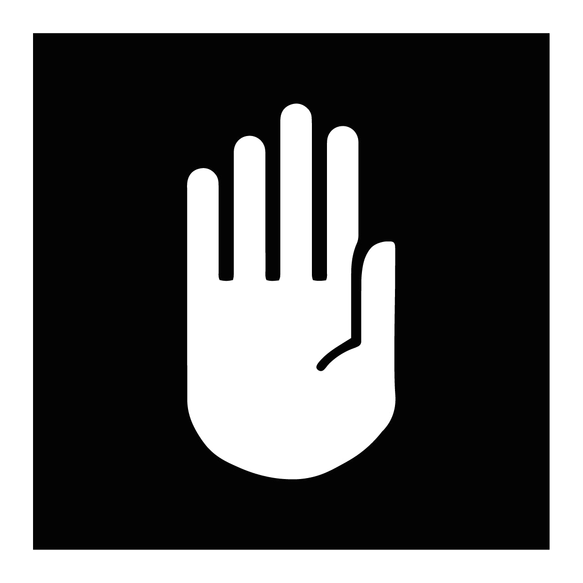 Symbolskylt "STOPP"