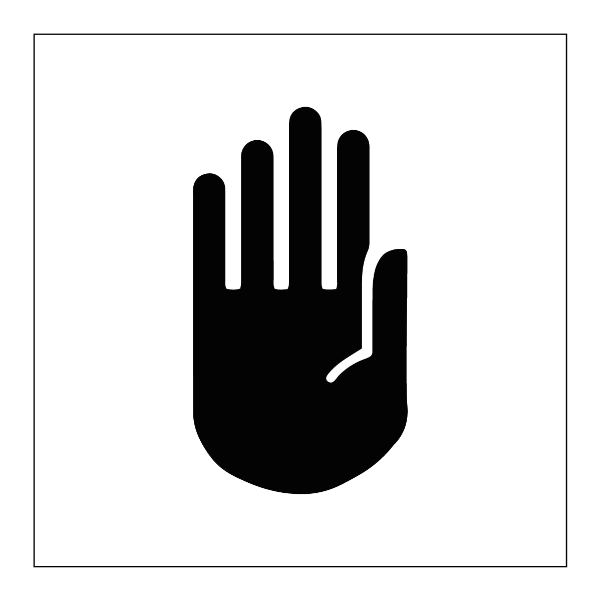 Symbolskylt "STOPP"