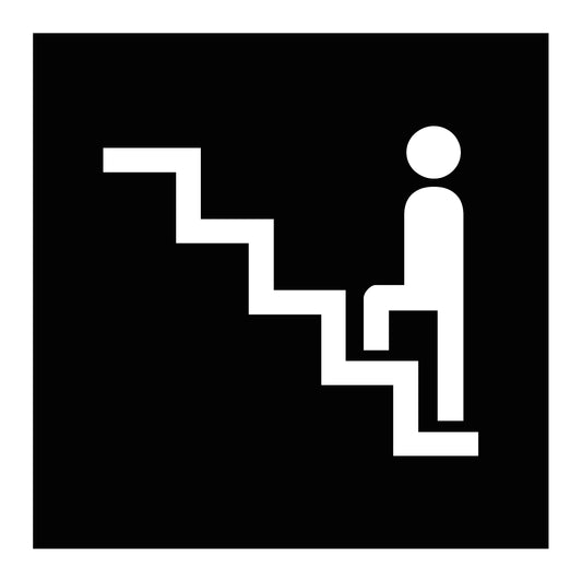 Symbolskylt "Trappa"