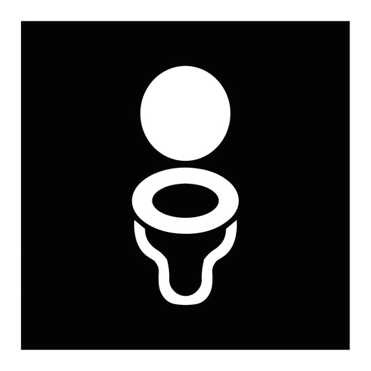 Symbolskylt "WC"