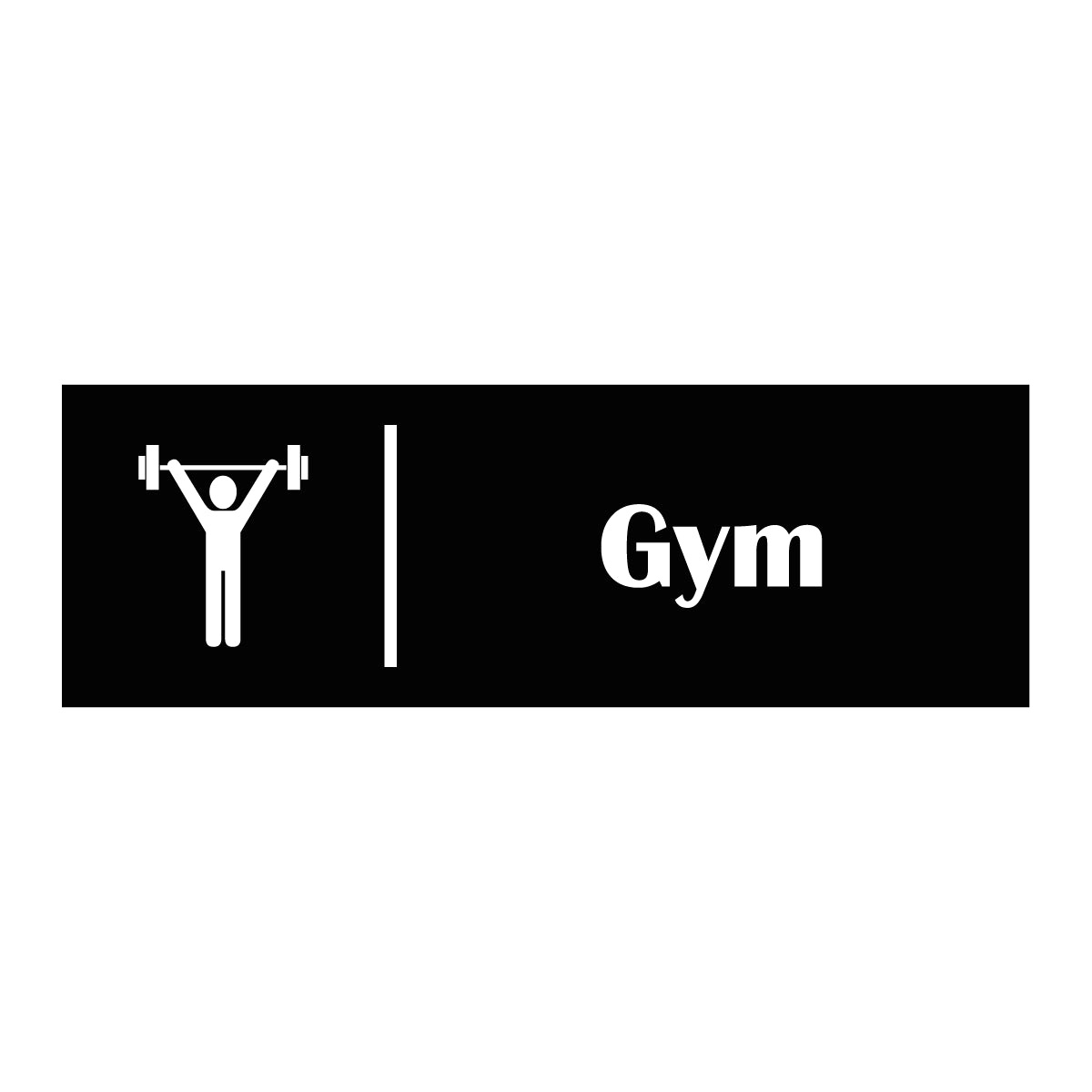 Trivselskylt "Gym"