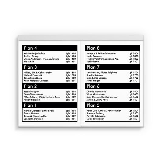 Våningsregister 2xA4
