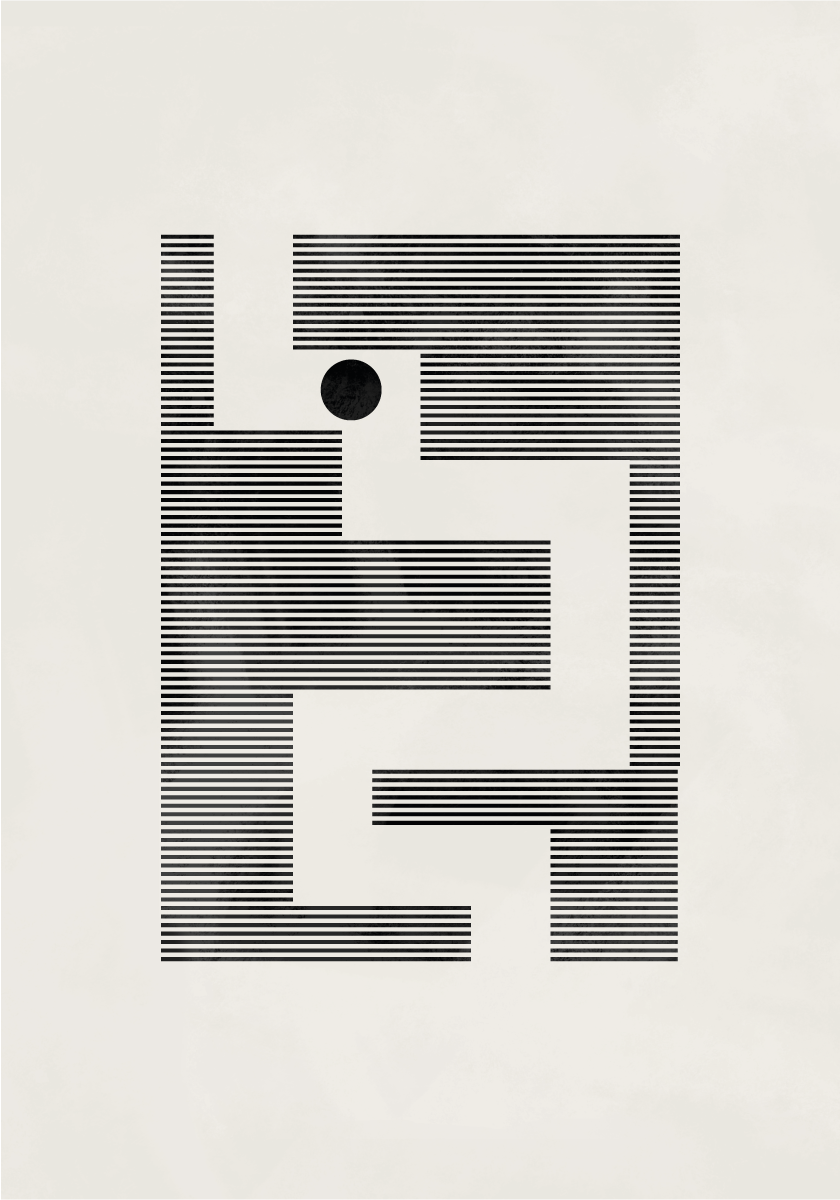 Poster "Minimalist Maze"