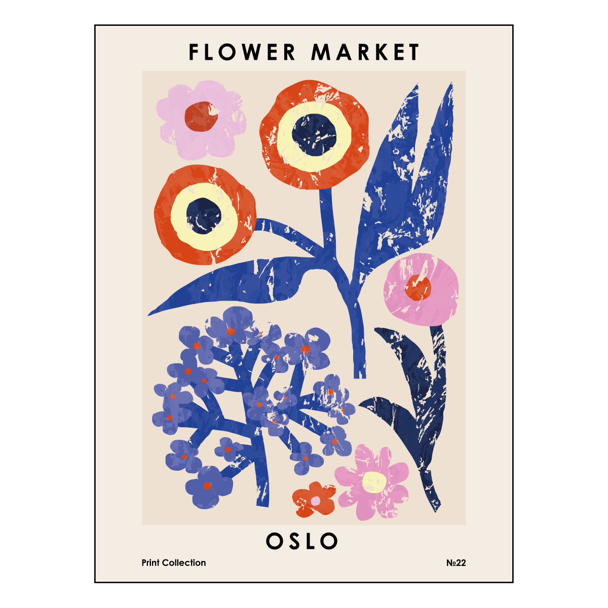 Poster "Flower Market Oslo"