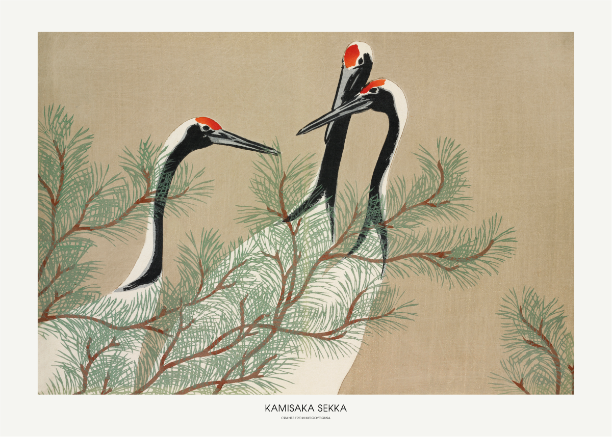 Poster "Cranes From Momoyogusa"