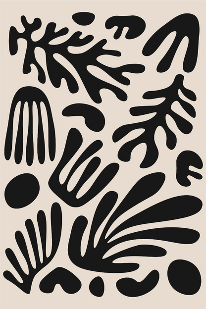 Poster "Henri Matisse Black Algae Collection #3"