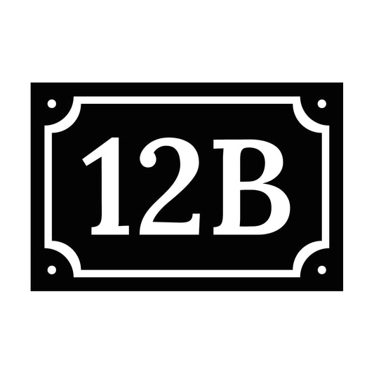 Husnummerskylt - 150x100mm - Designa Egen