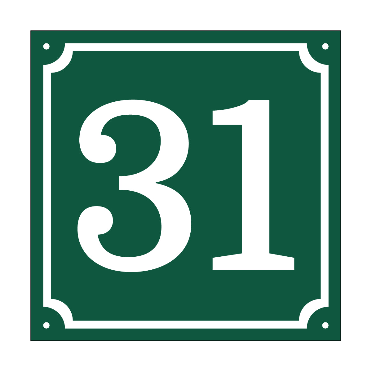 Husnummerskylt - 200x200mm - Designa Egen