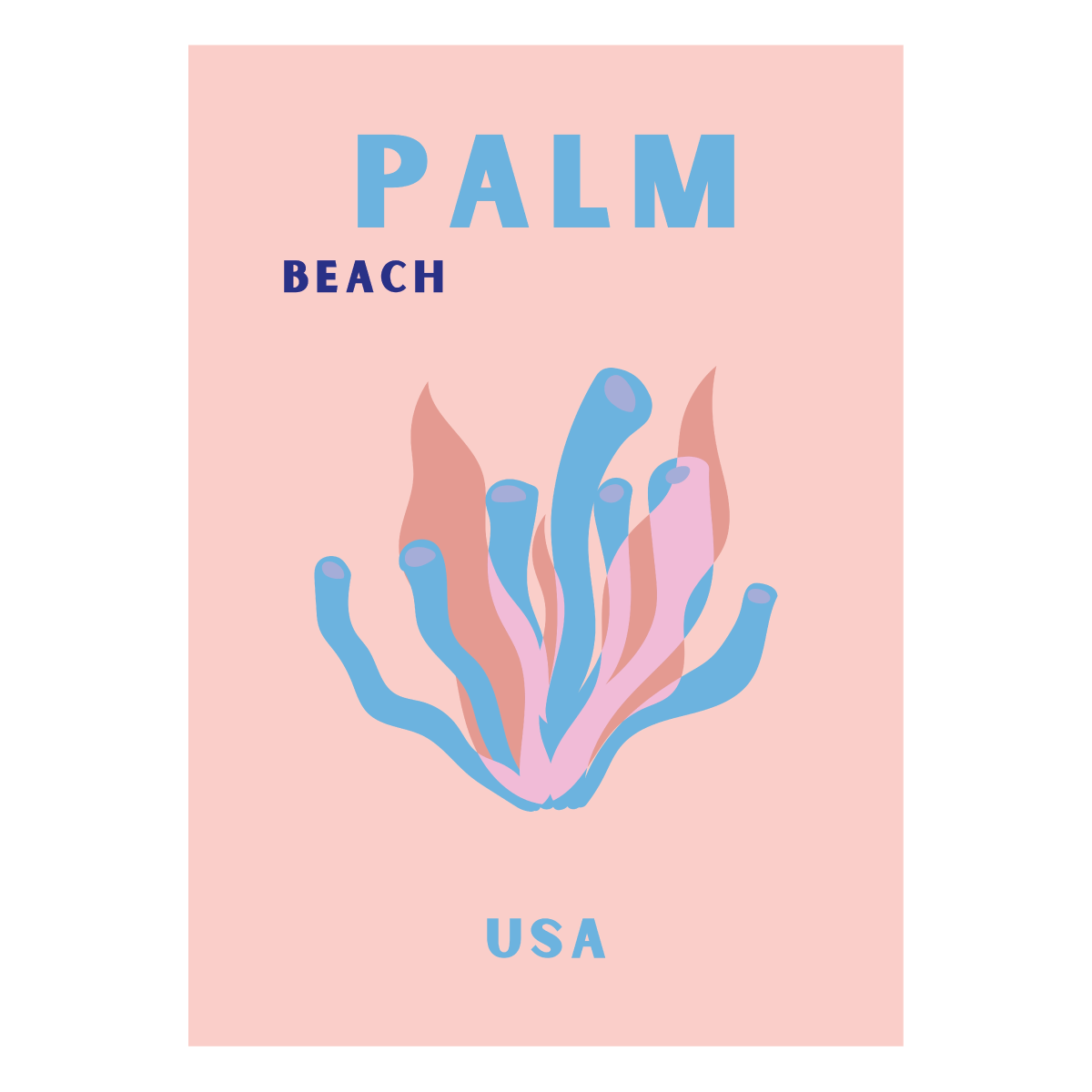 Poster "Graphic Palm Beach"