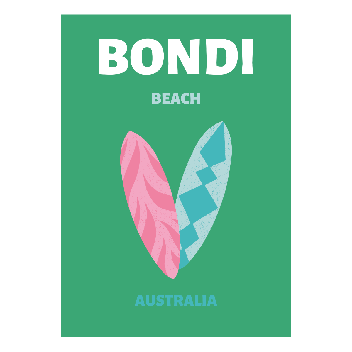 Poster "Graphic Bondi Beach"