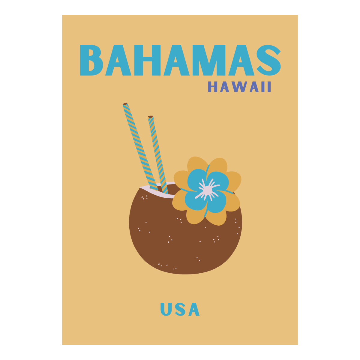 Poster "Graphic Bahamas"