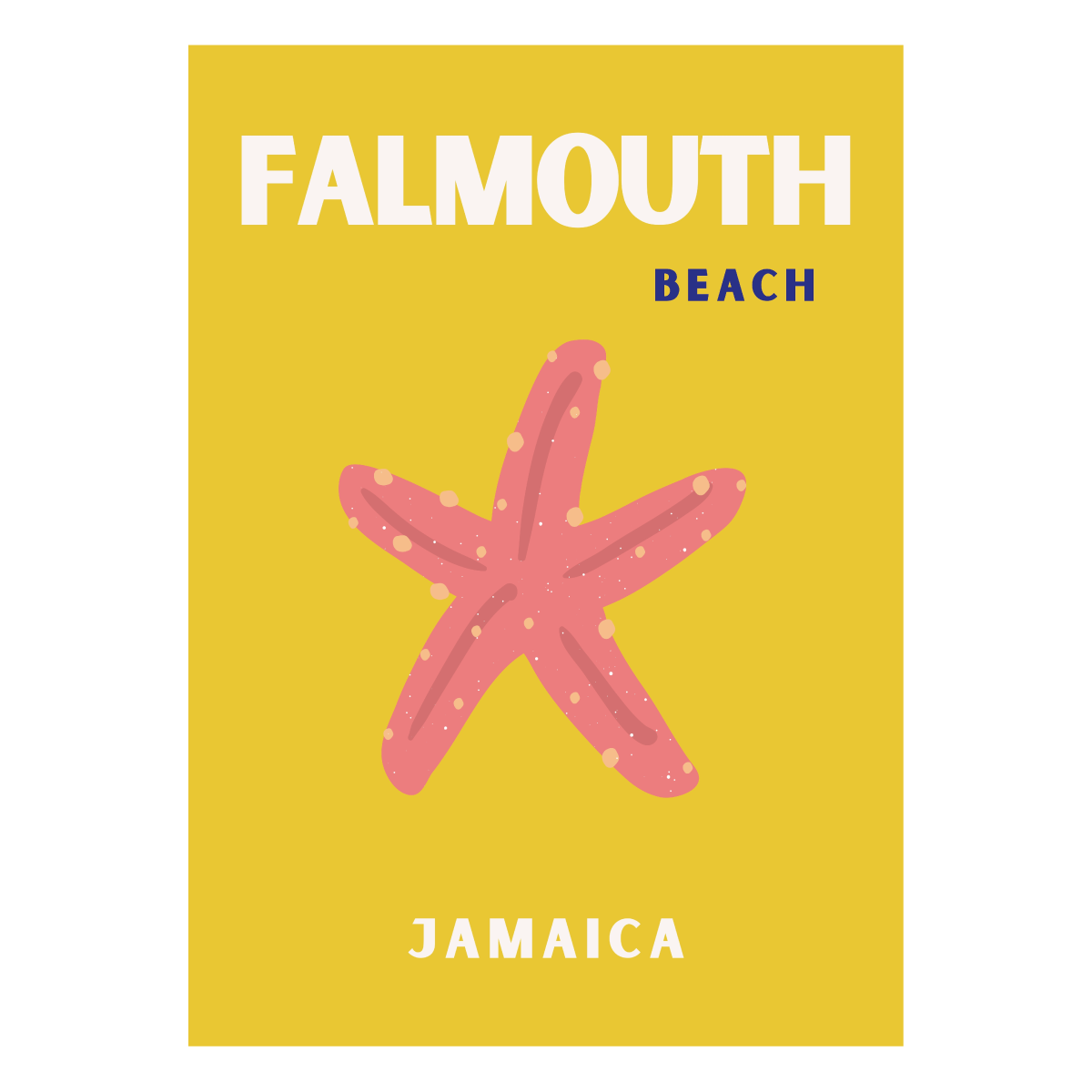 Poster "Graphic Falmouth Beach"