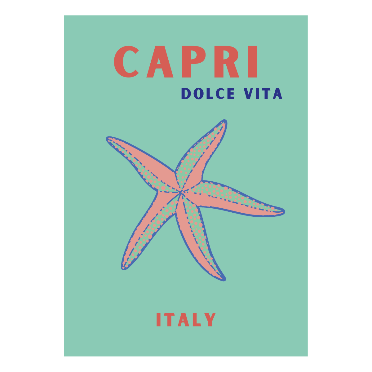 Poster "Graphic Capri"