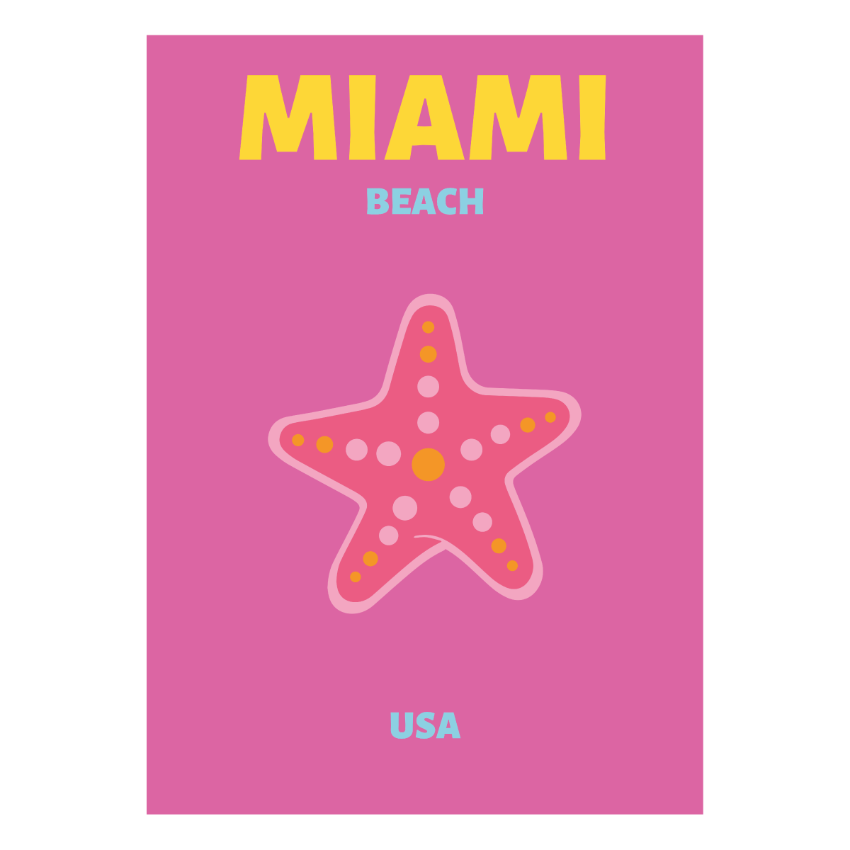 Poster "Graphic Miami Beach"