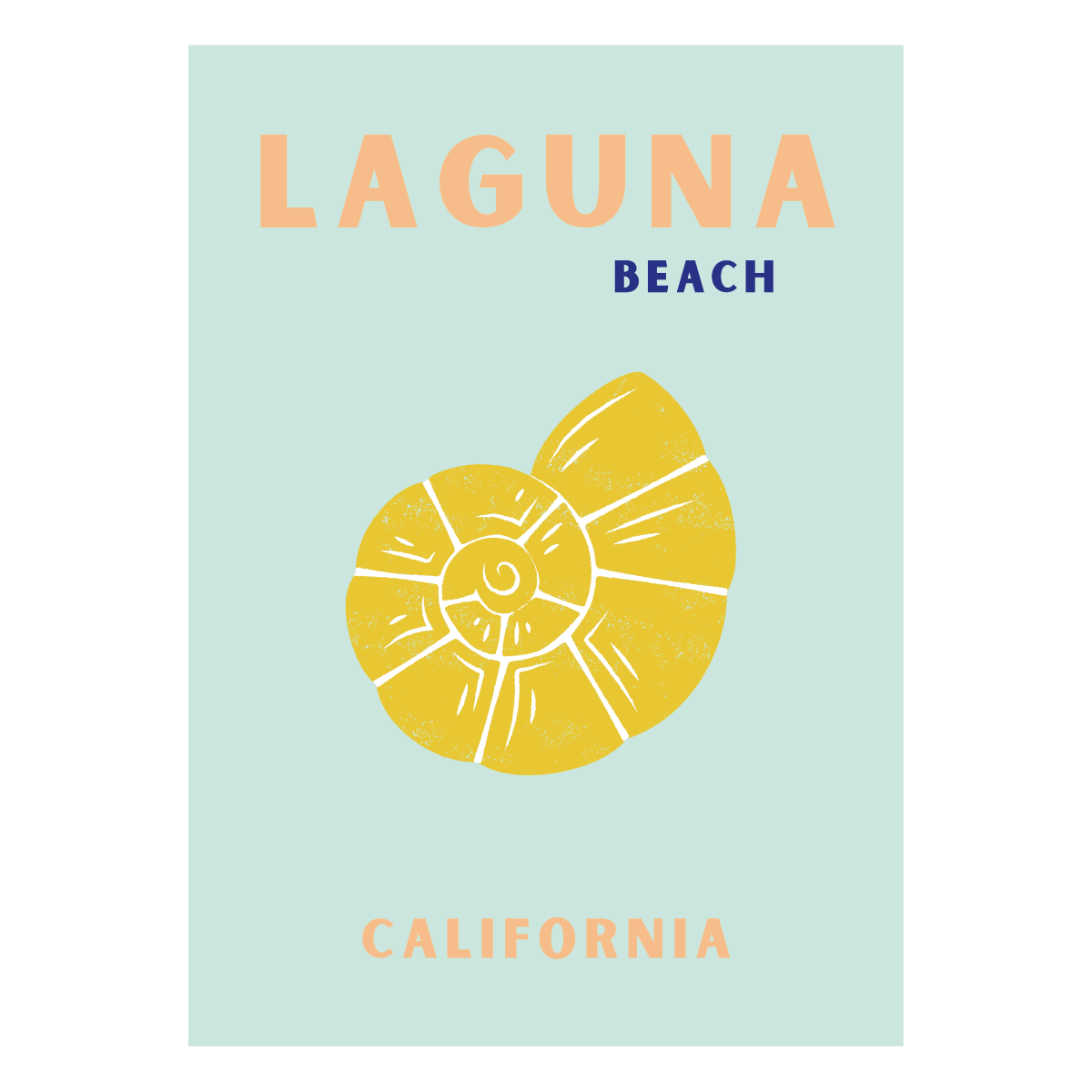 Poster "Graphic Laguna Beach"