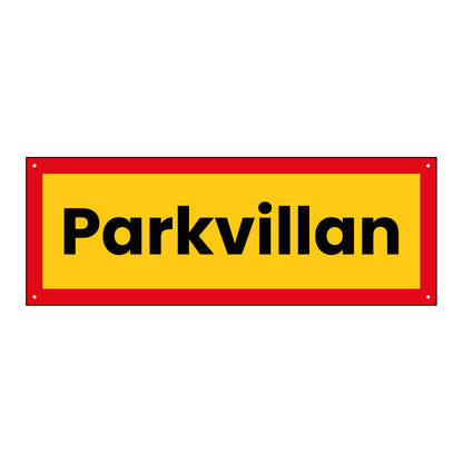 Husskylt - 500x180mm - Tydlig stil