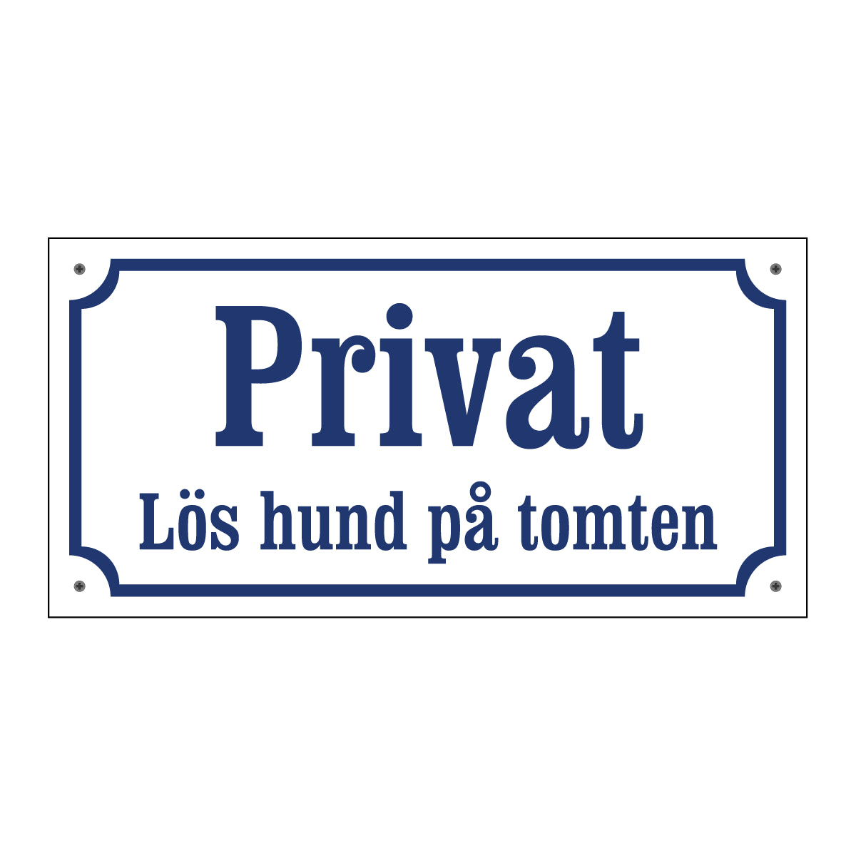 Privat - Lös hund på tomten - Gammaldags