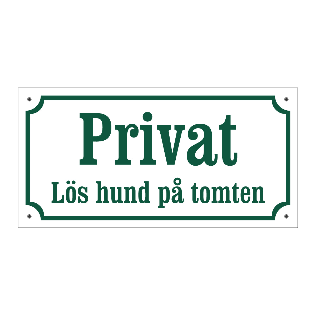 Privat - Lös hund på tomten - Gammaldags