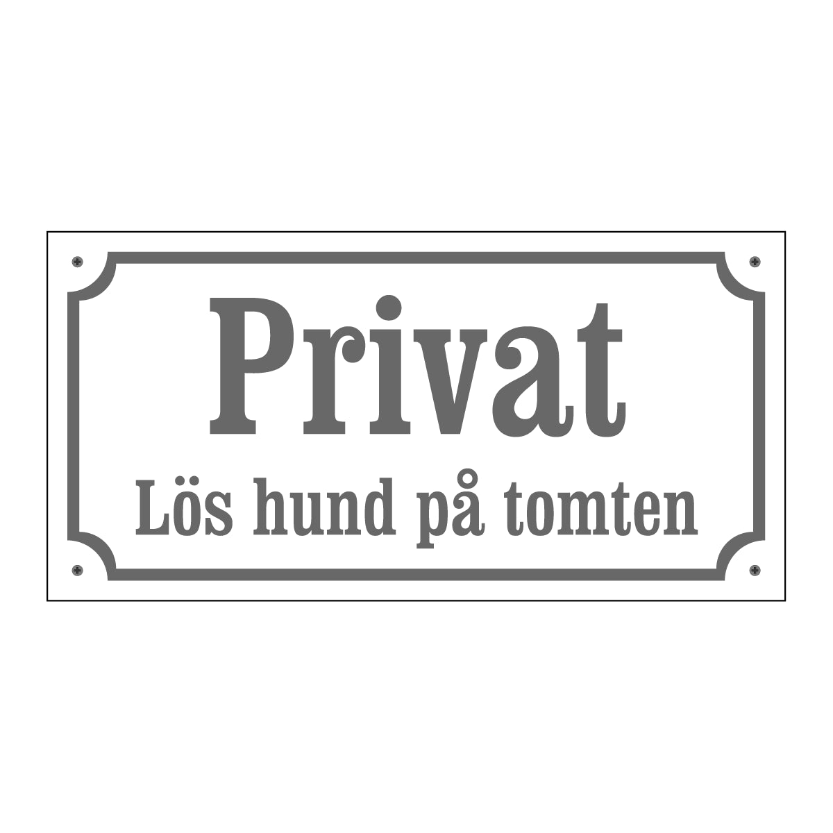 Privat - Lös hund på tomten - Gammaldags
