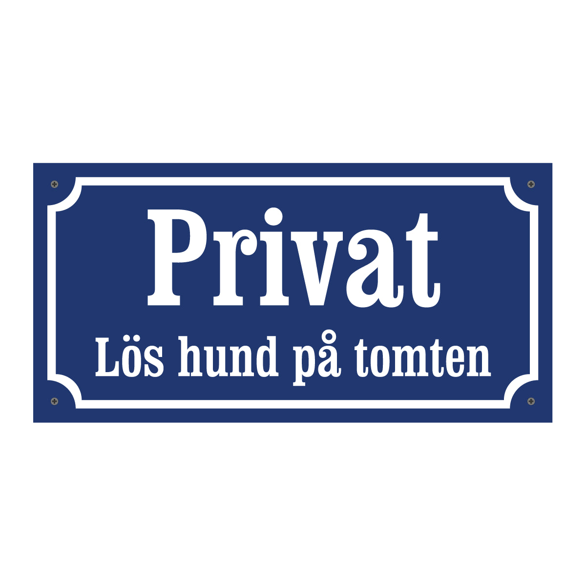 Privat - Lös hund på tomten - Gammaldags