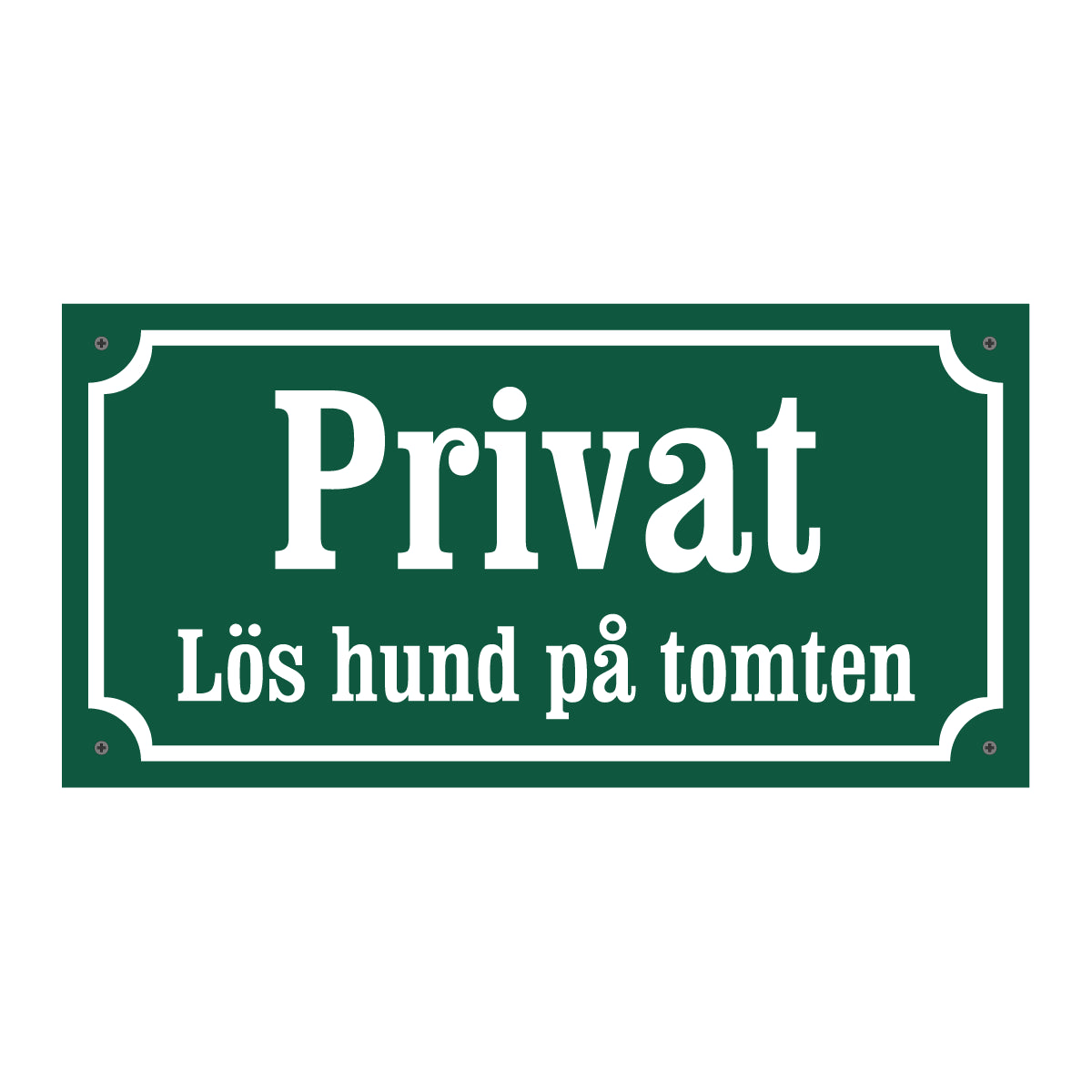 Privat - Lös hund på tomten - Gammaldags