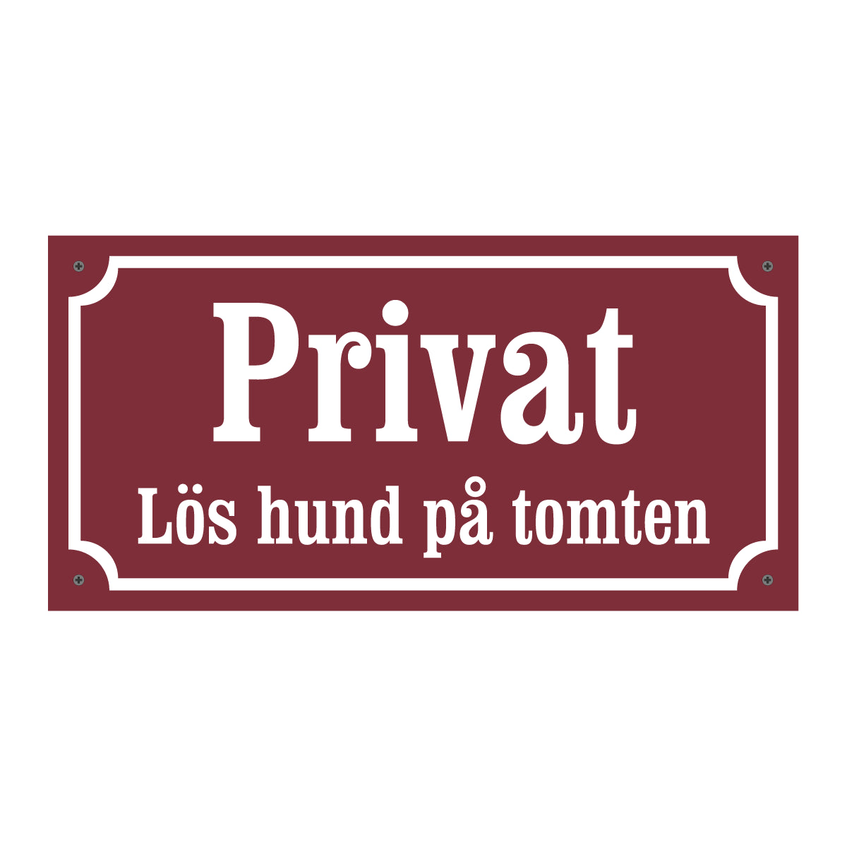 Privat - Lös hund på tomten - Gammaldags