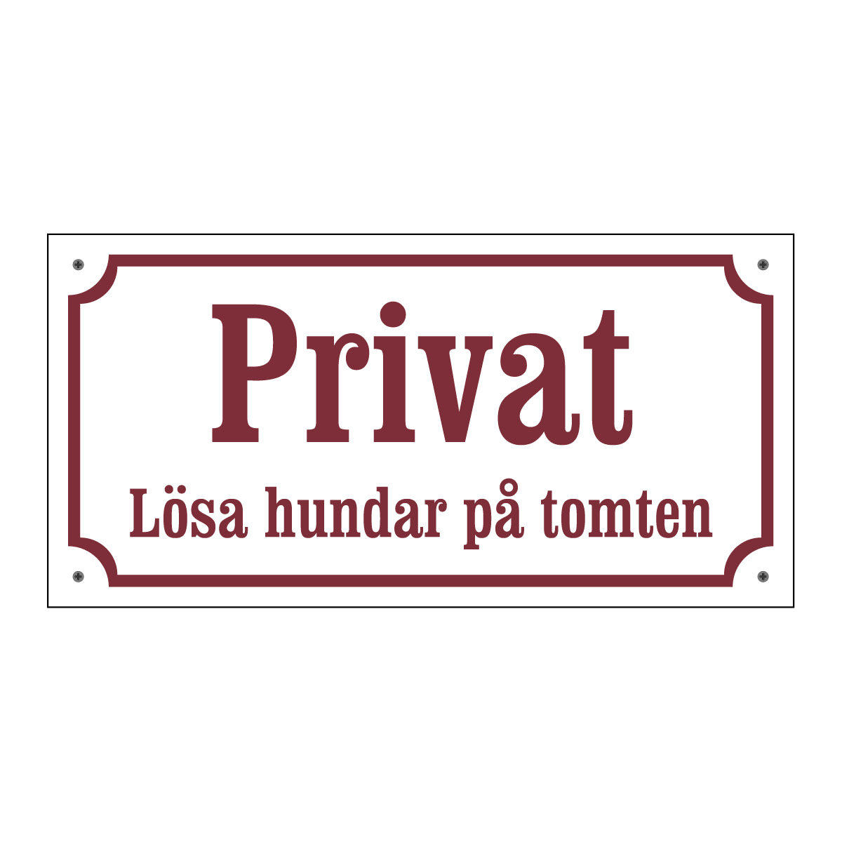 Privat - Lösa hundar på tomten - Gammaldags