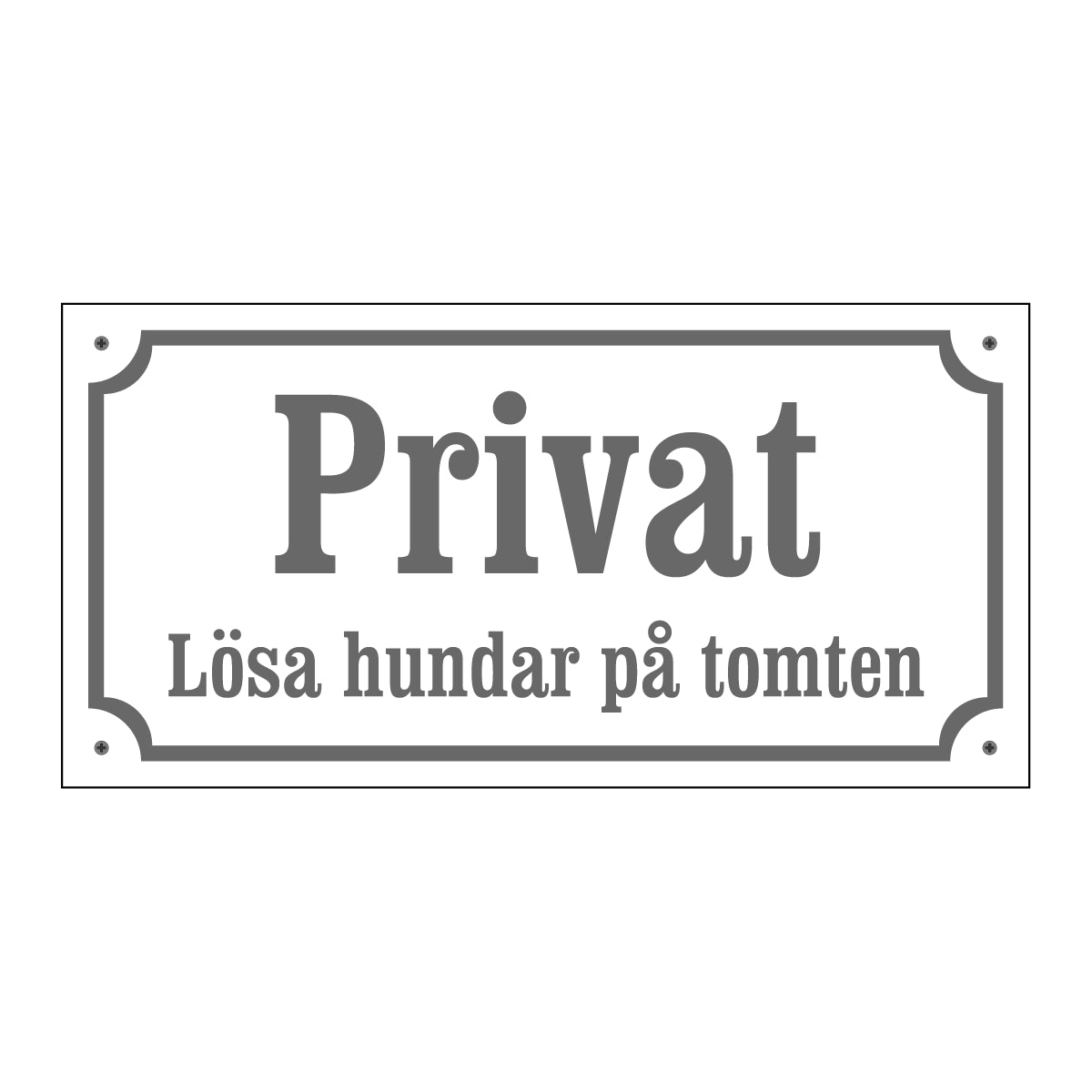Privat - Lösa hundar på tomten - Gammaldags