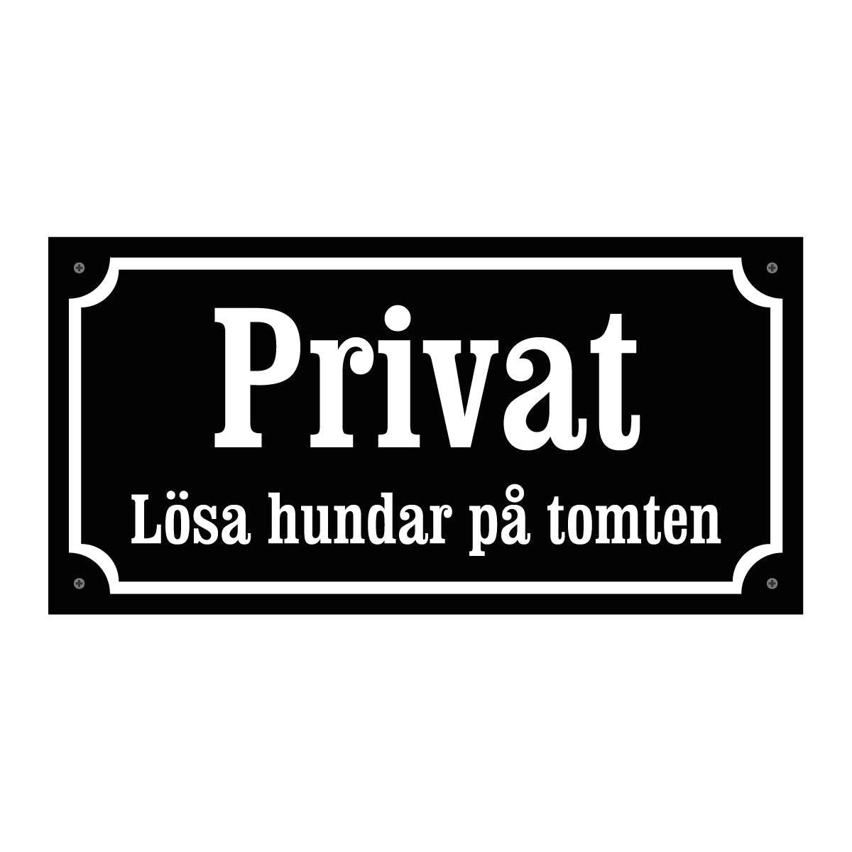 Privat - Lösa hundar på tomten - Gammaldags