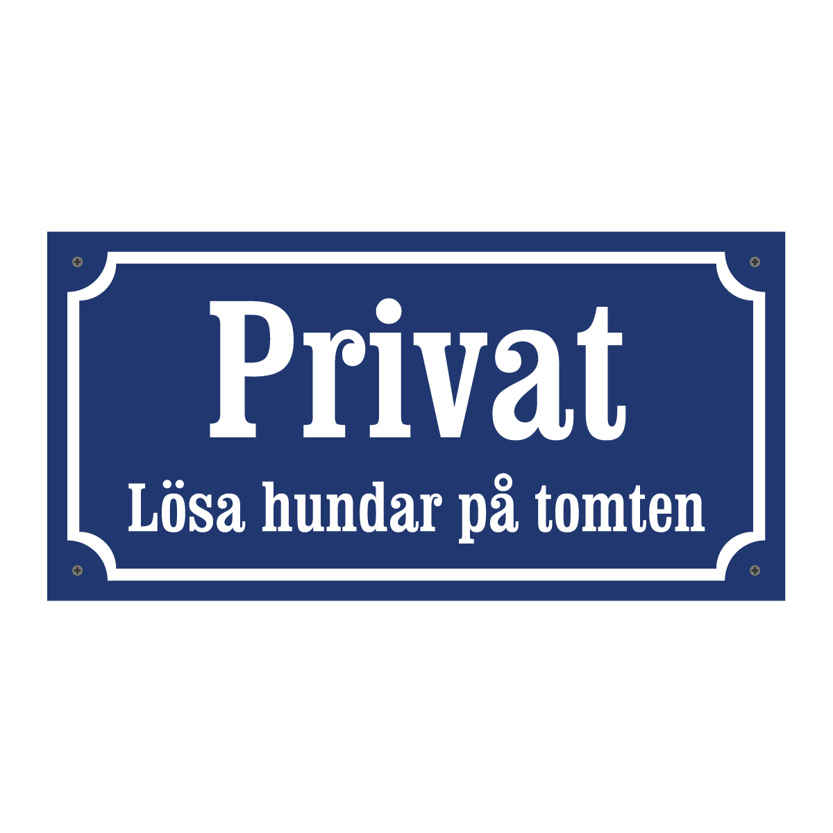 Privat - Lösa hundar på tomten - Gammaldags