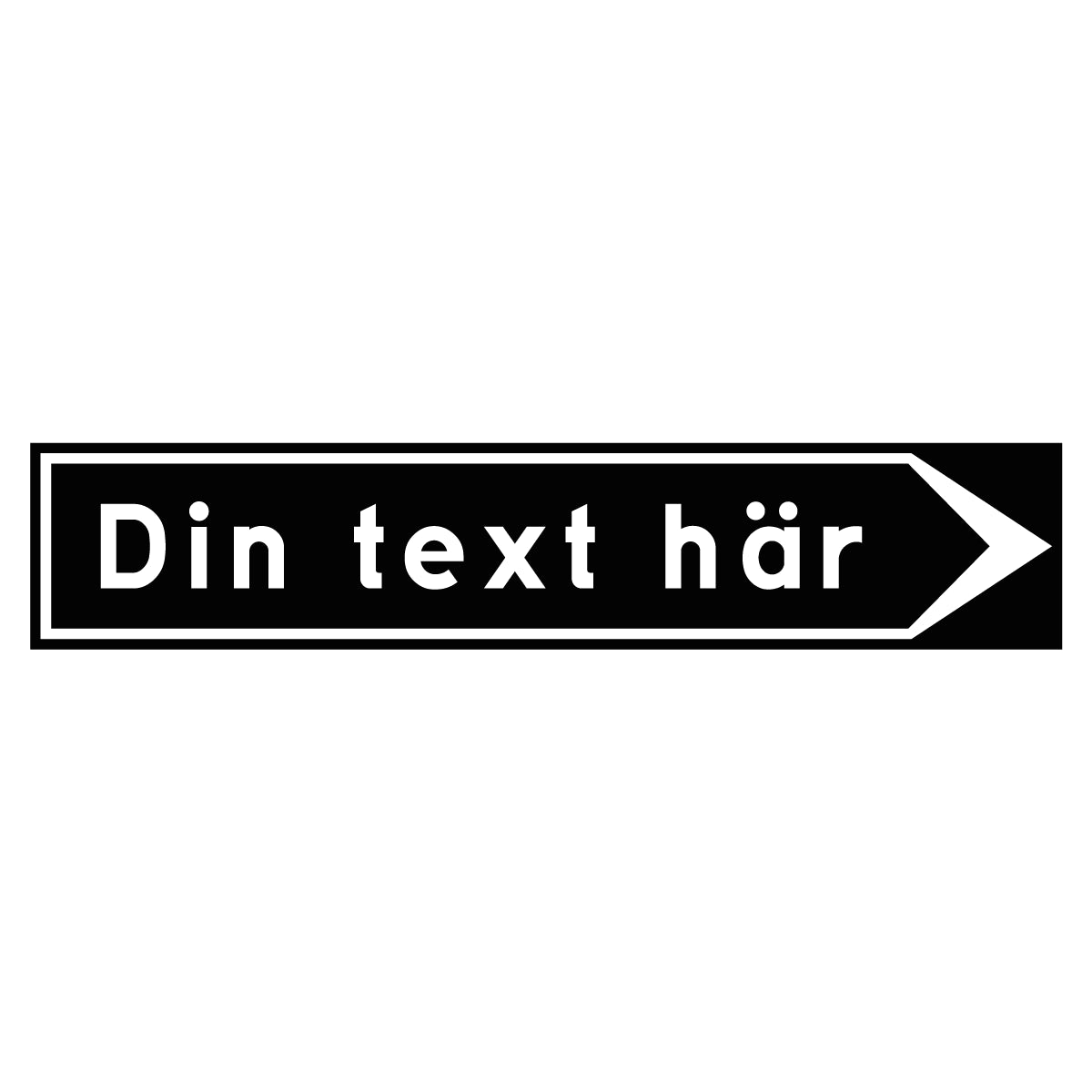 Vägvisare - Egen design - 500x100mm