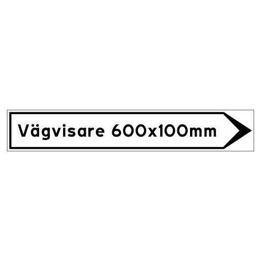 Vägvisare - Egen design - 600x100mm
